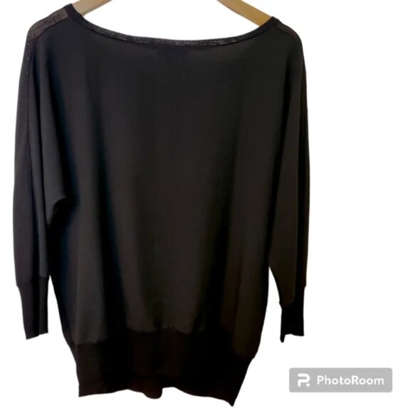 Calvin Klein Black Dolman sleeve knit top - M - Picture 10 of 12